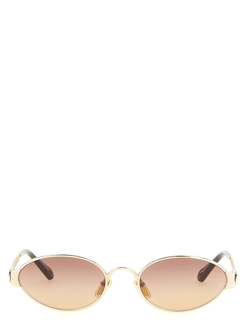 Golden Oval Sunglasses 1