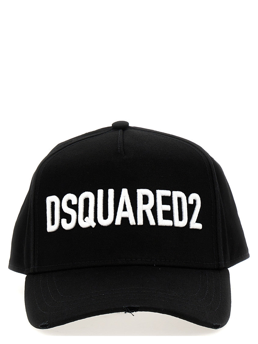 Black & White Logo Embroidery Cap 1