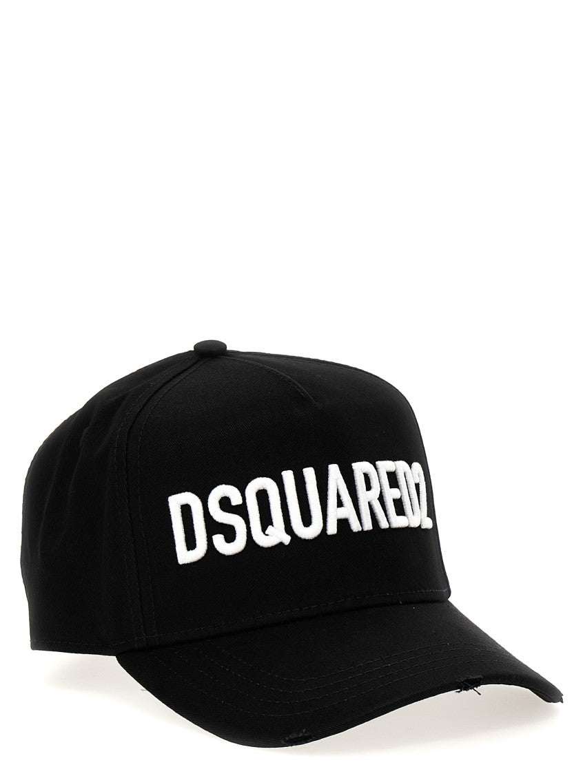 Black & White Logo Embroidery Cap 2