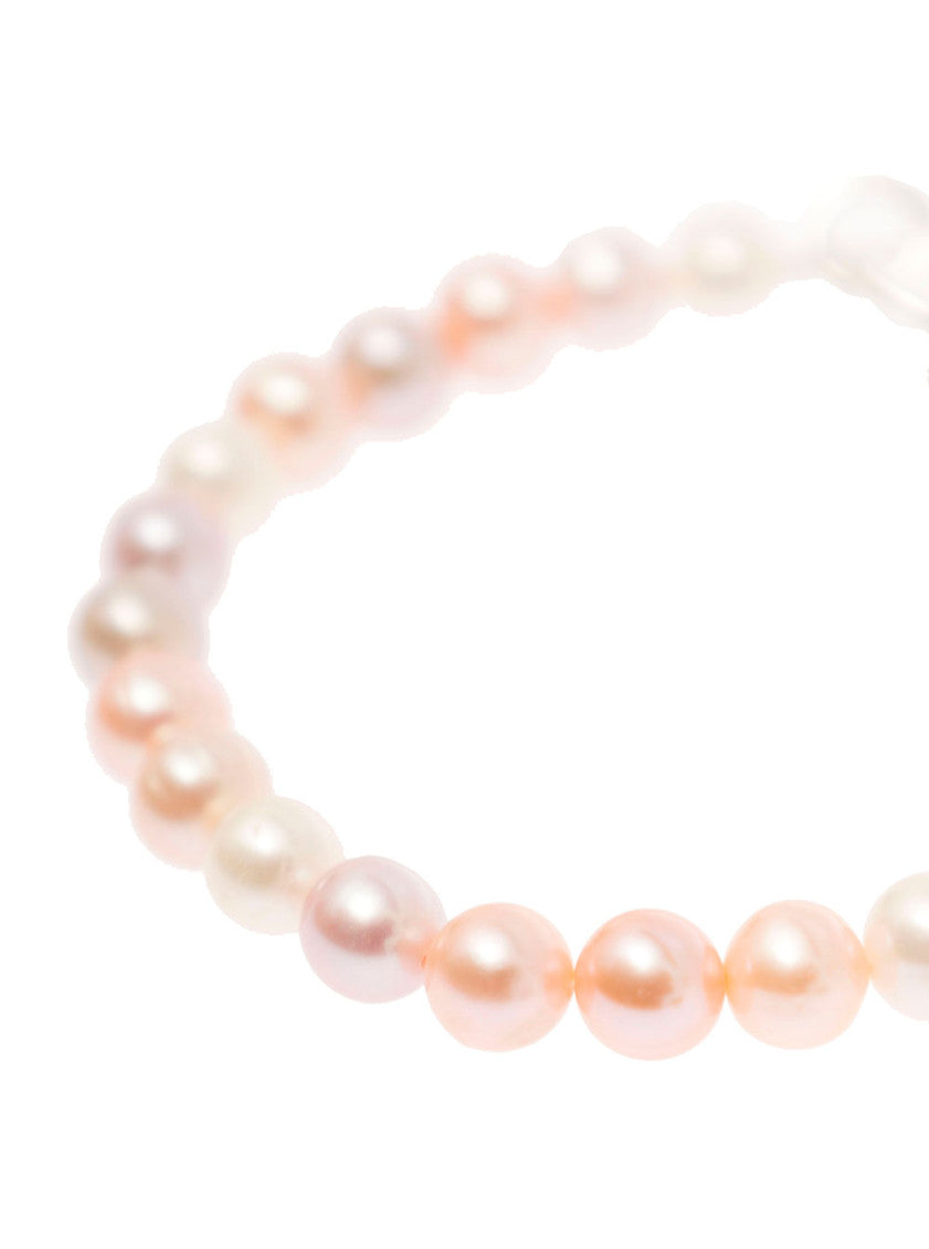 Pink Silver Pearls Bracelet 2