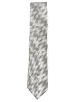 White Chevron Tie 1
