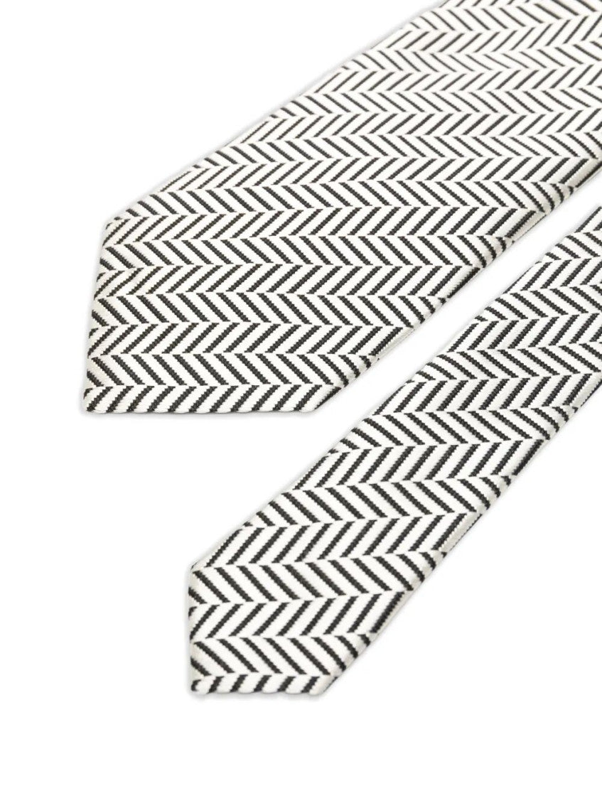White Chevron Tie 3