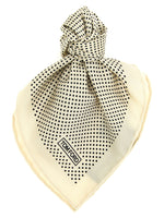Off White Printed Pocket Square 1