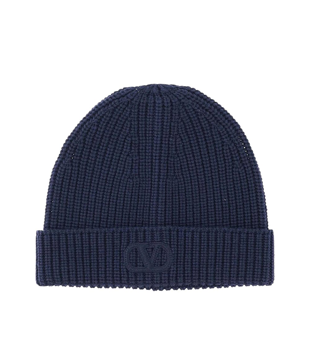 Navy Blue Beanie Hat 1