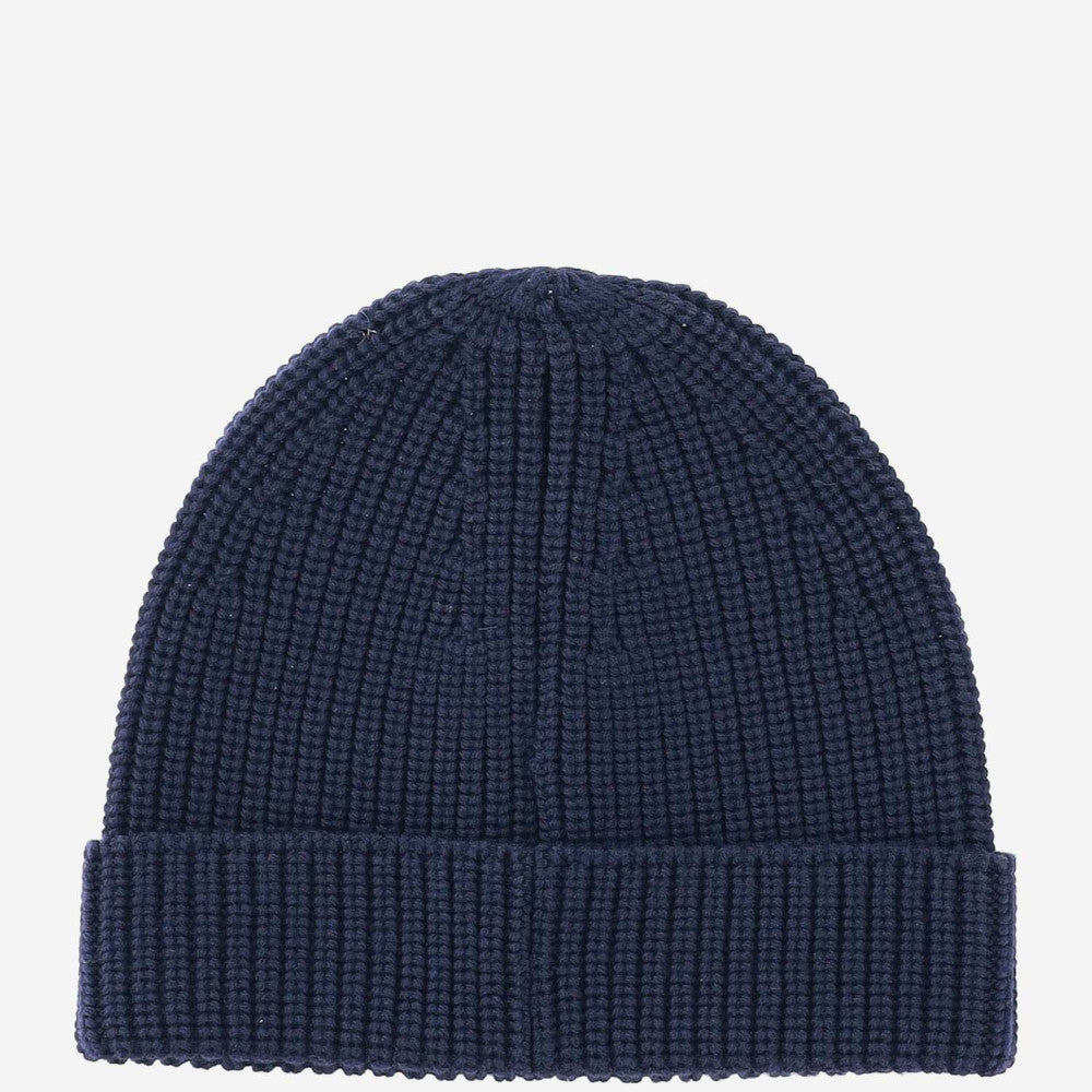 Navy Blue Beanie Hat 2