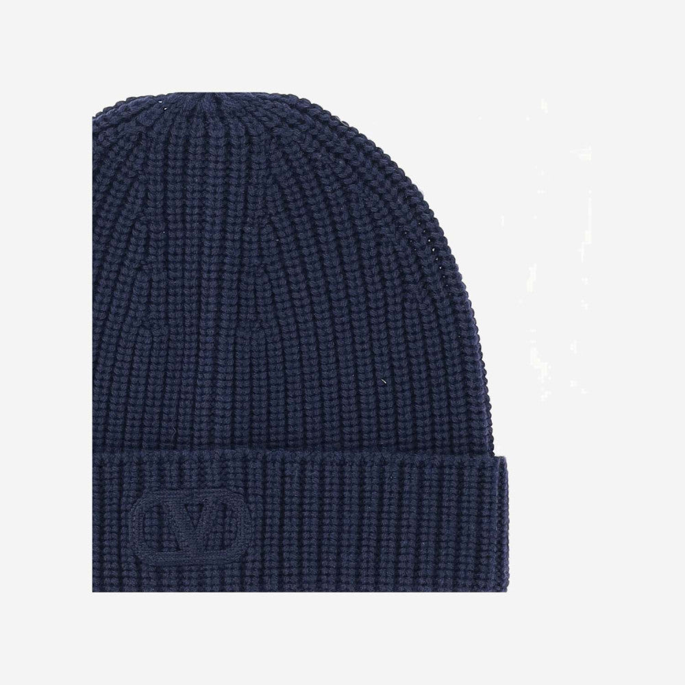 Navy Blue Beanie Hat 3