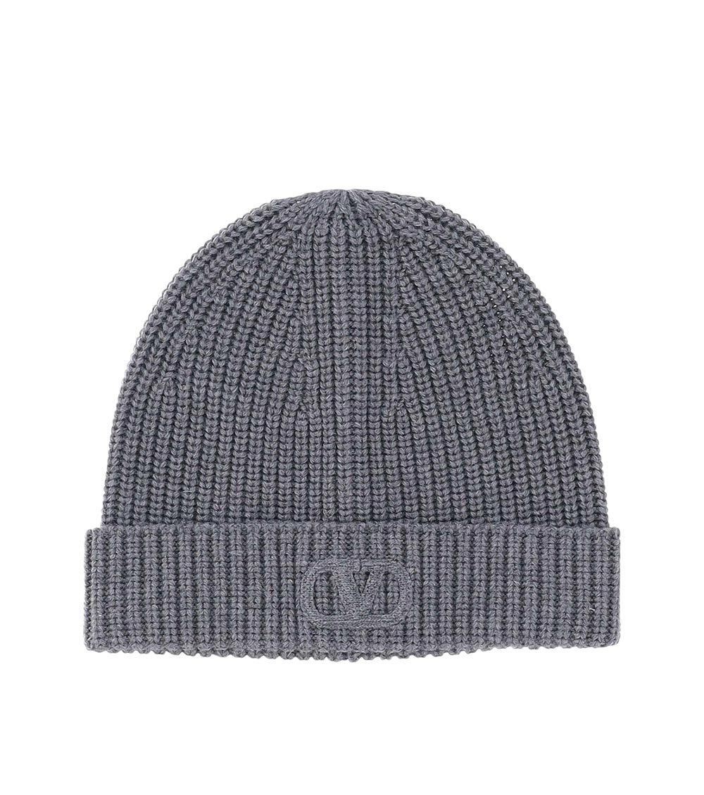Grey Logo Beanie Hat 1
