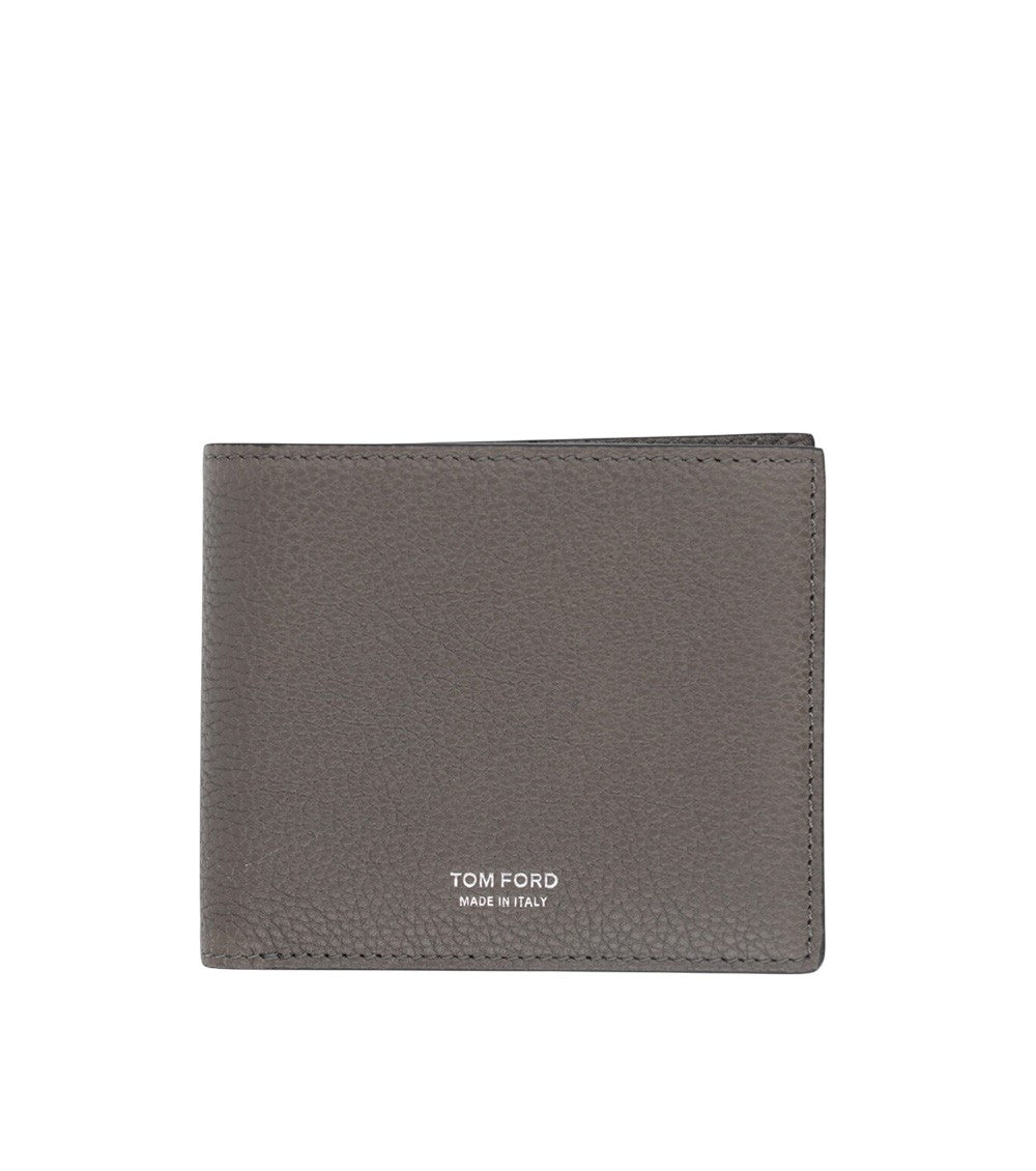 Grey Textured Logo Wallet 1