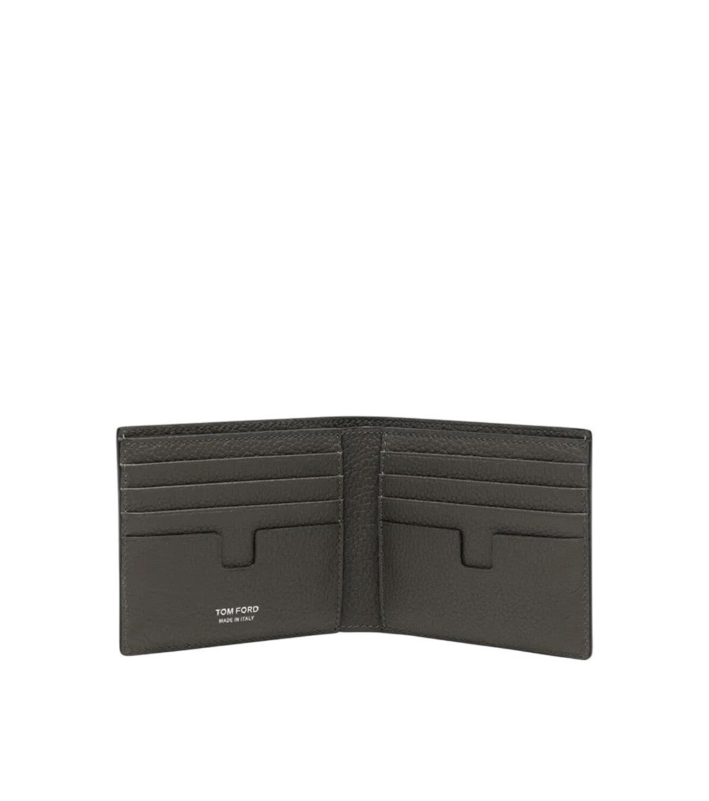 Grey Textured Logo Wallet 3