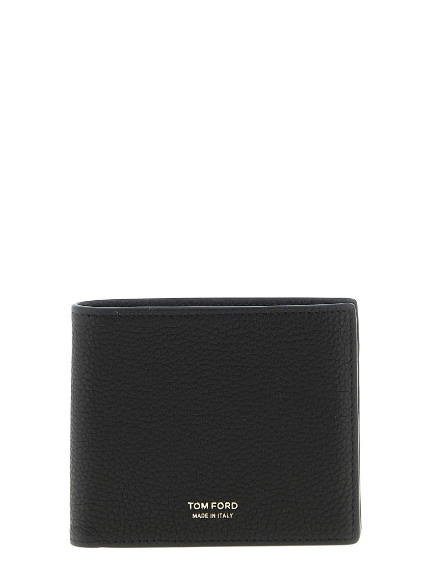 Black Logo Solid Wallet 1
