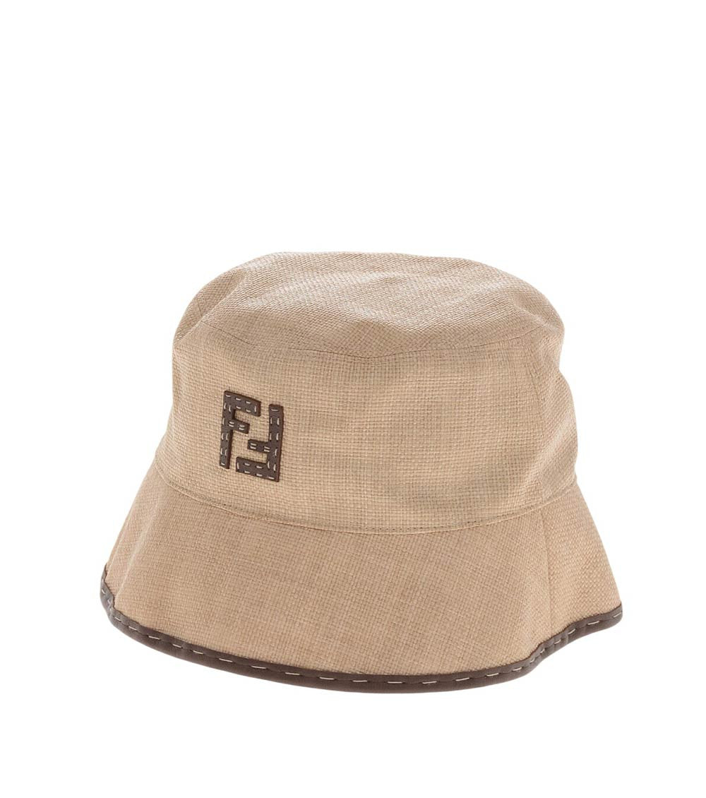 Beige Valentine Logo Bucket Hat 1