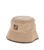 Beige Valentine Logo Bucket Hat 1