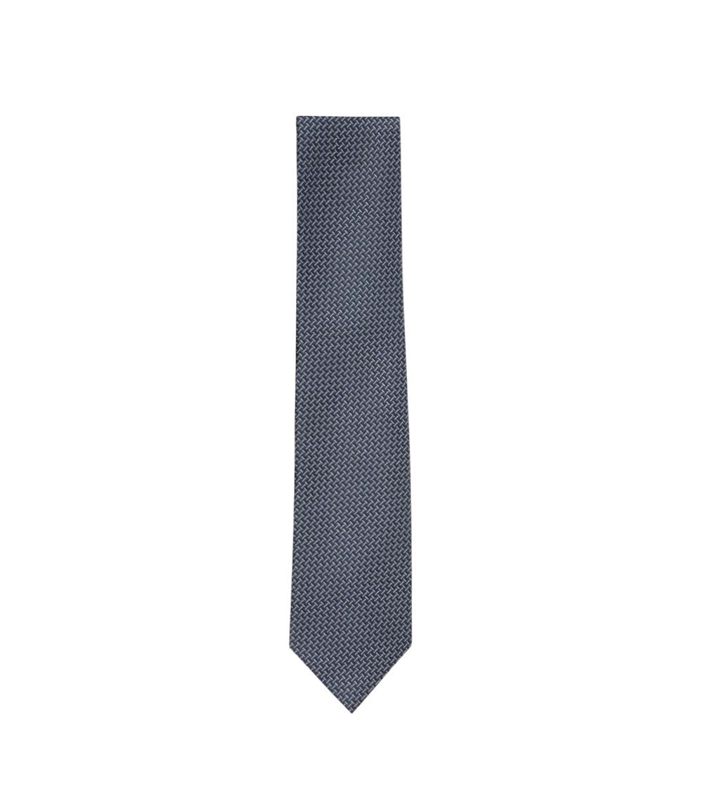 Blue Geometric Print Tie 2