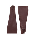 Dark Brown Solid Gloves 1
