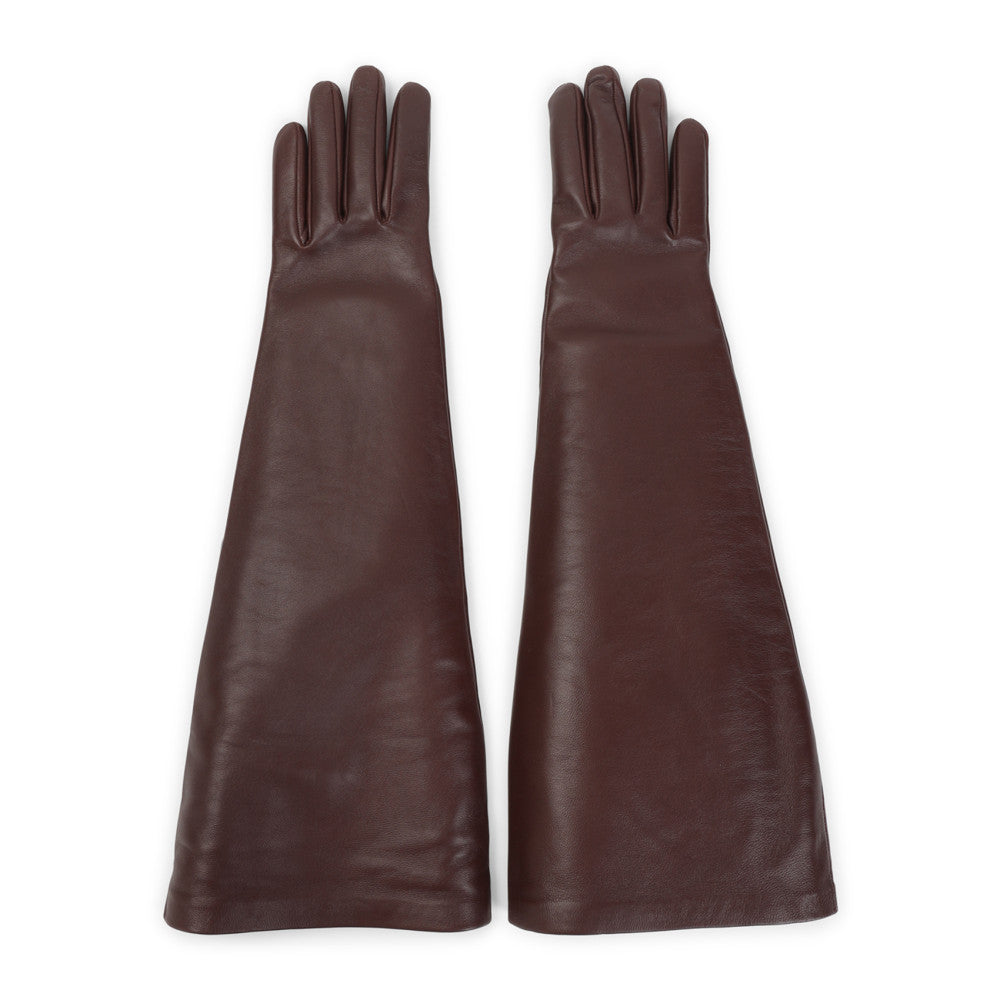 Dark Brown Solid Gloves 2