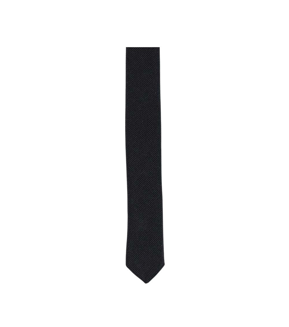 Black Textured Tie 2