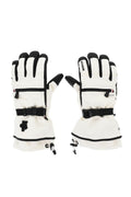 Black White Gorotex Solid Gloves 1