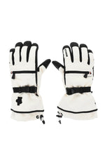 Black White Gorotex Solid Gloves 1