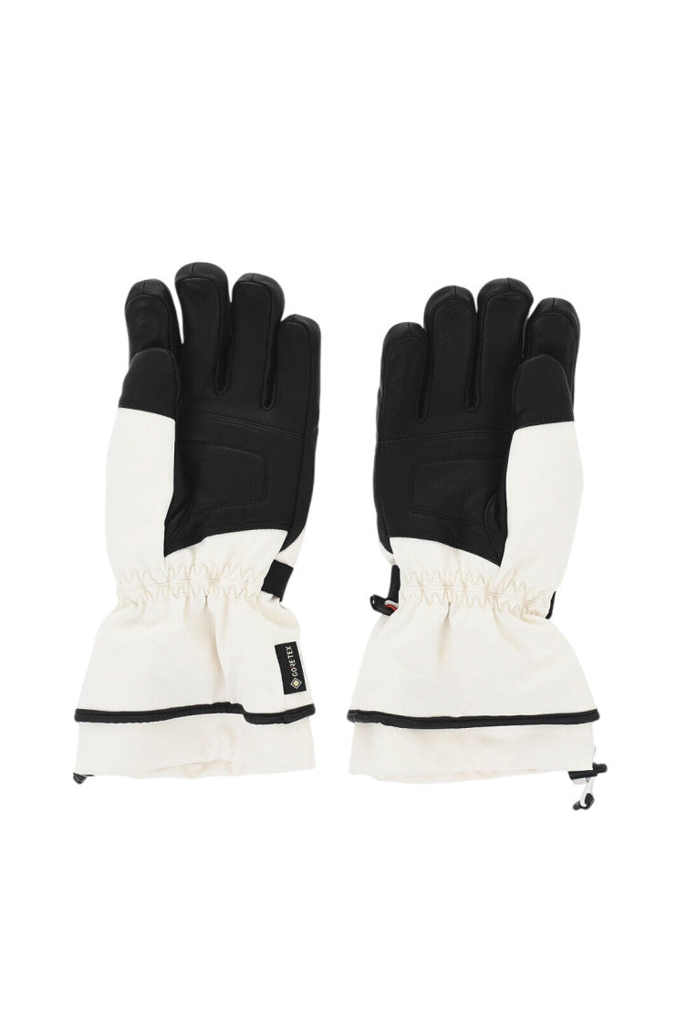 Black White Gorotex Solid Gloves 2