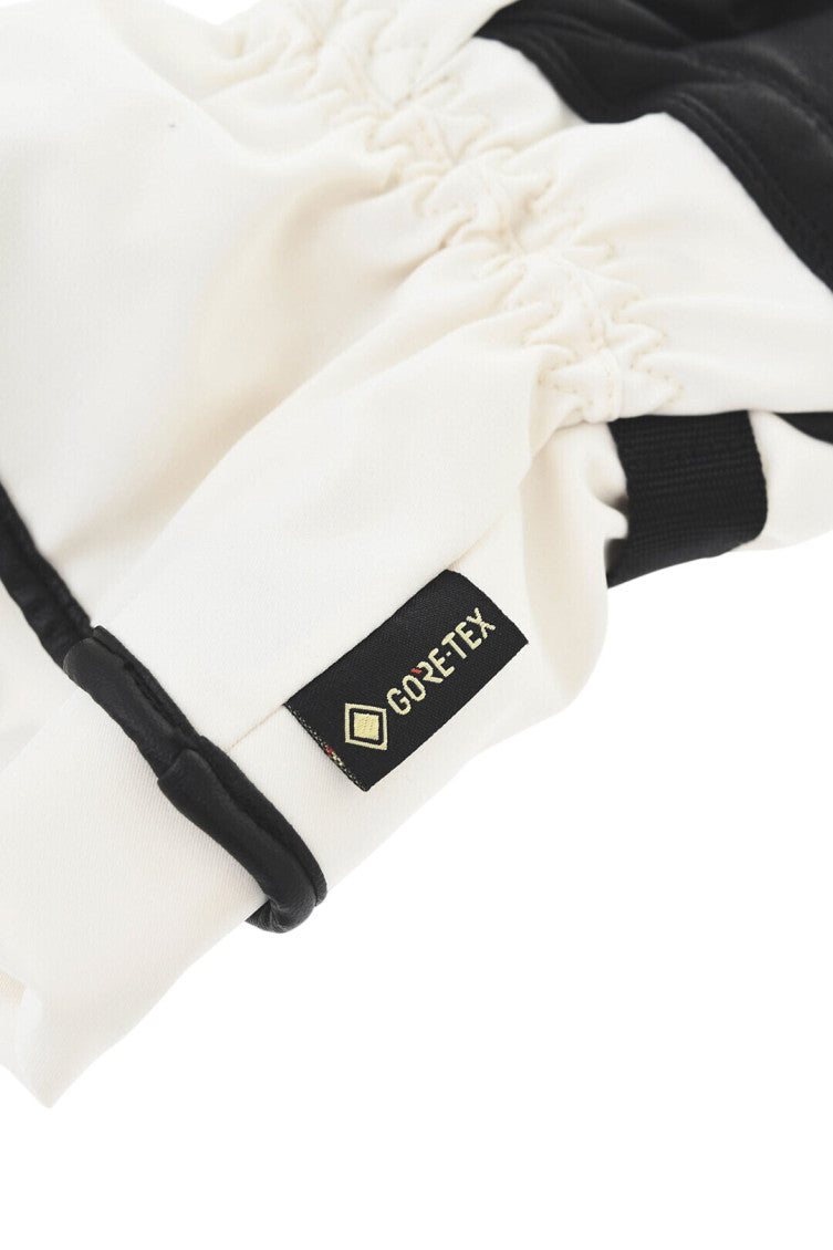 Black White Gorotex Solid Gloves 3