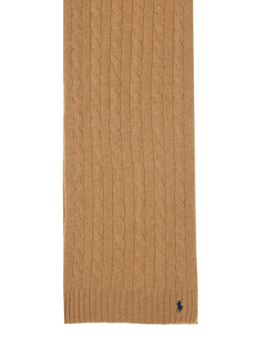 Light Brown Knitted Scarf 1