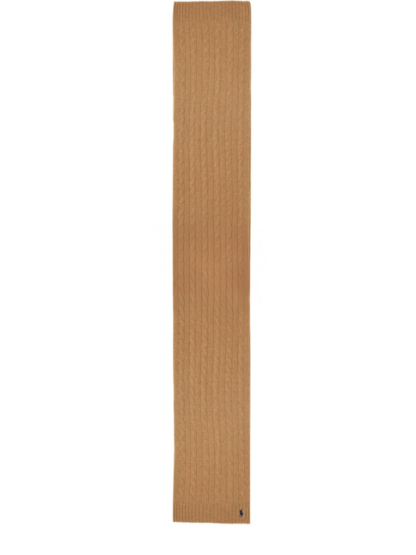 Light Brown Knitted Scarf 2