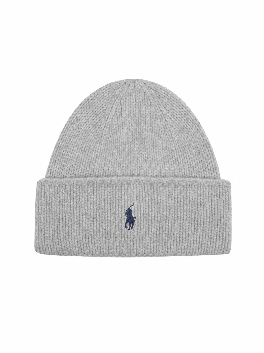 Grey Logo Beanie Cap 1