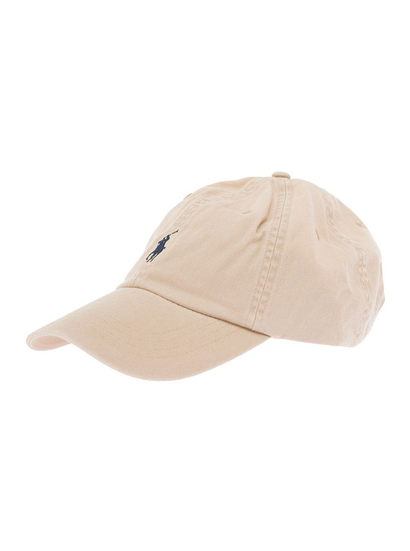 Beige Solid Baseball Cap 1