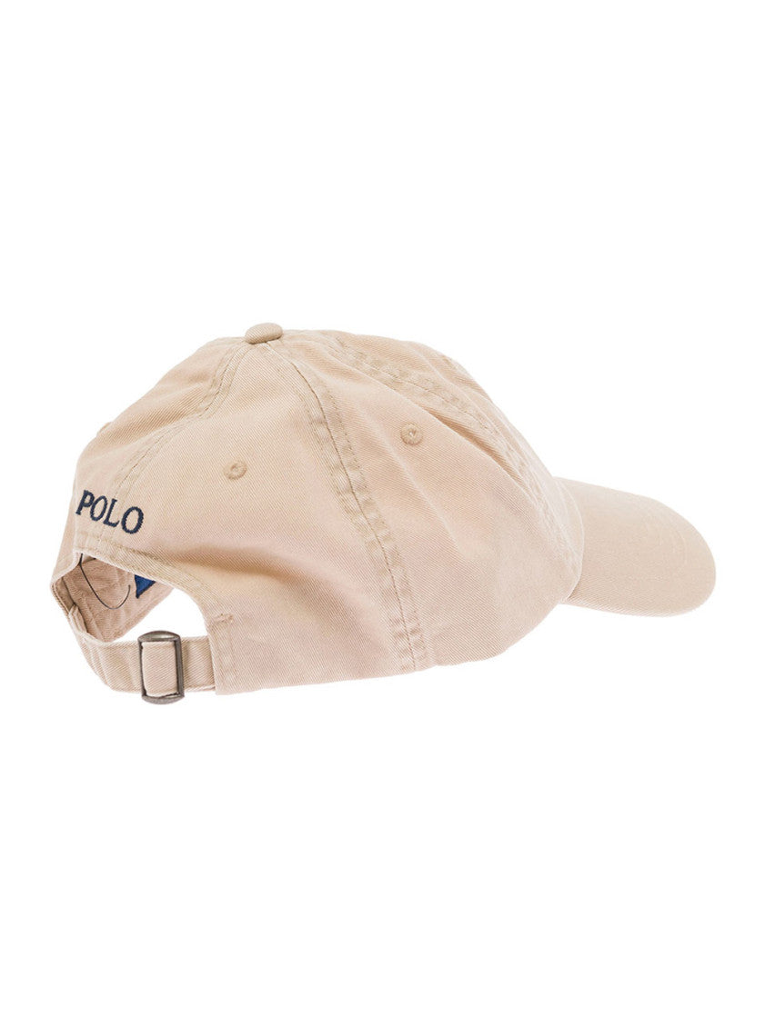 Beige Solid Baseball Cap 2