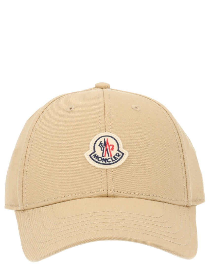 Beige Solid Baseball Cap 1