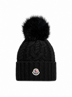 Black Knitted Beanies Cap 1