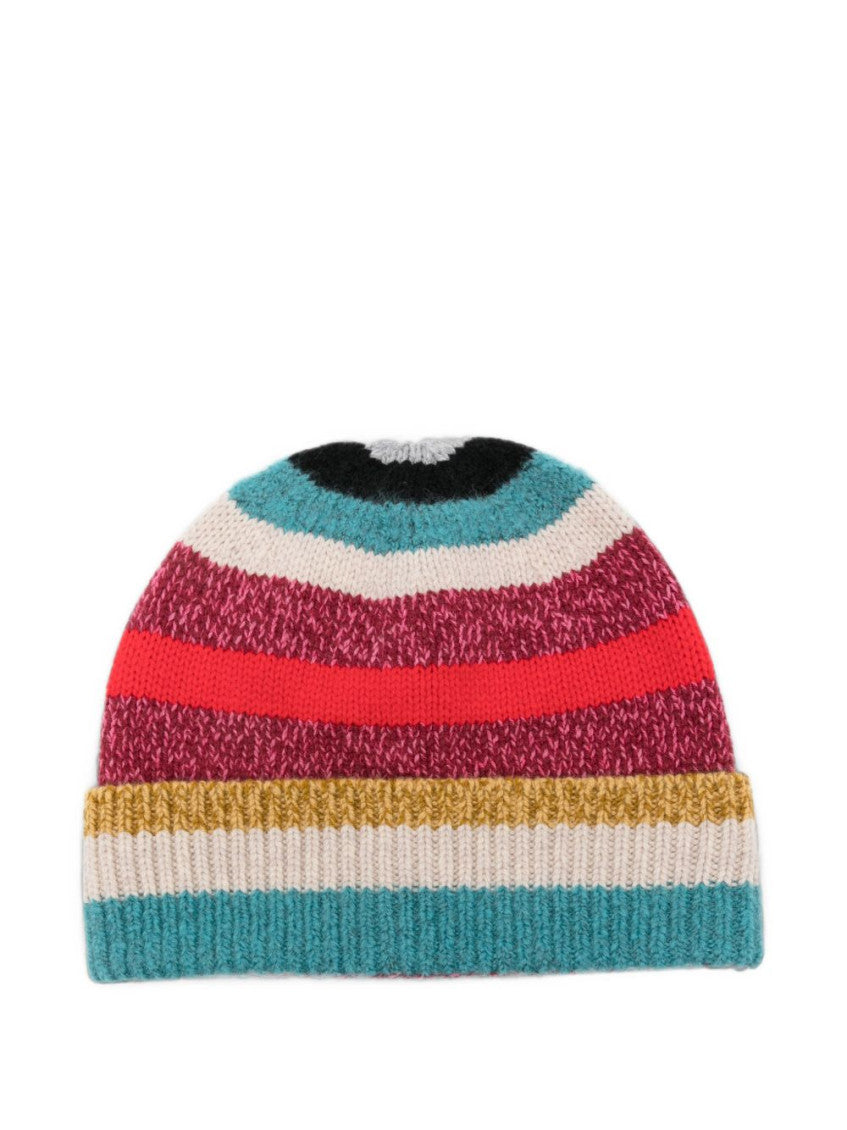 Multicolor Stripes Beanie Cap 1