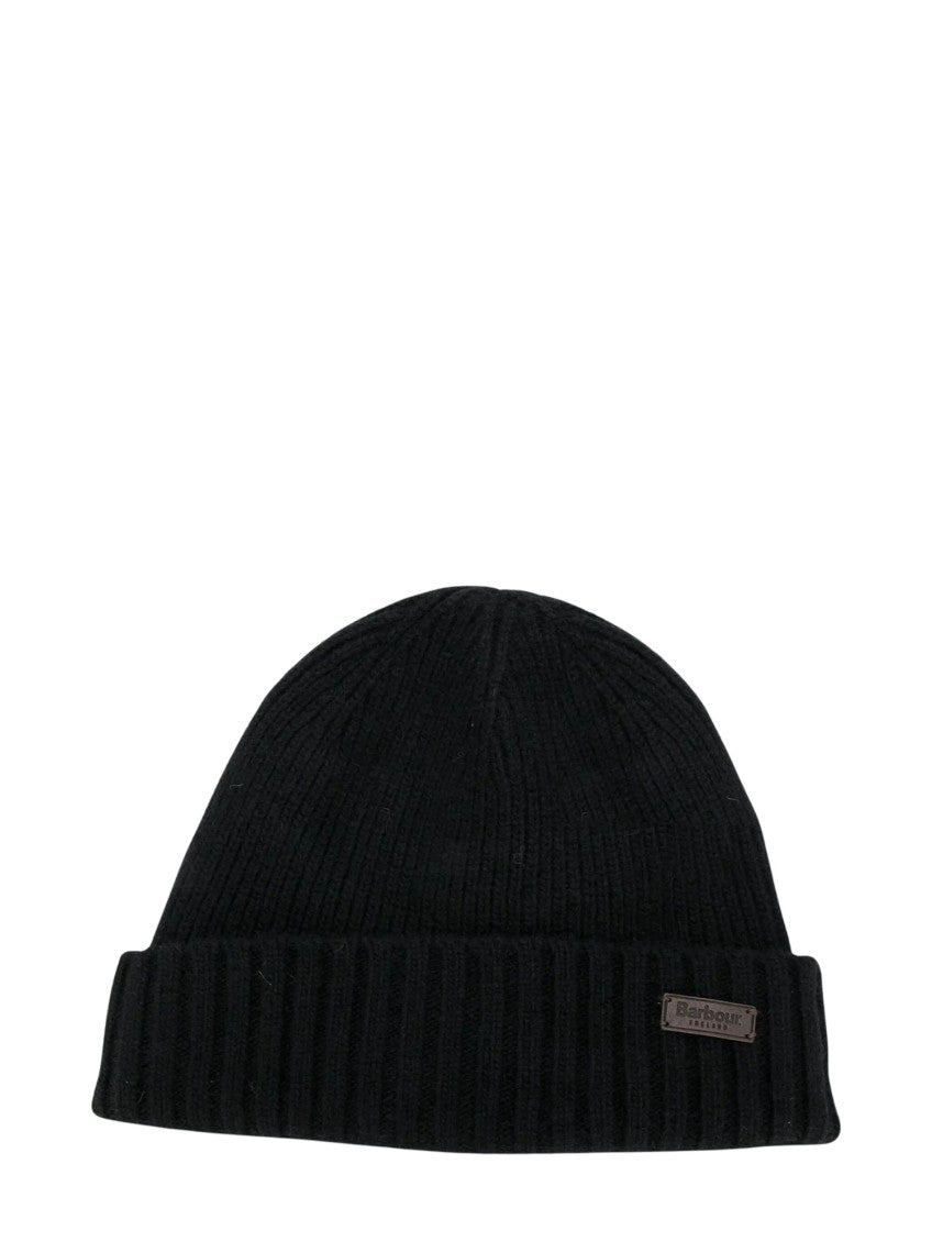Black Knitted Beanie Cap 1