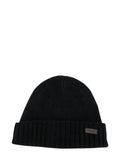 Black Knitted Beanie Cap 1
