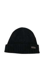 Black Knitted Beanie Cap 1