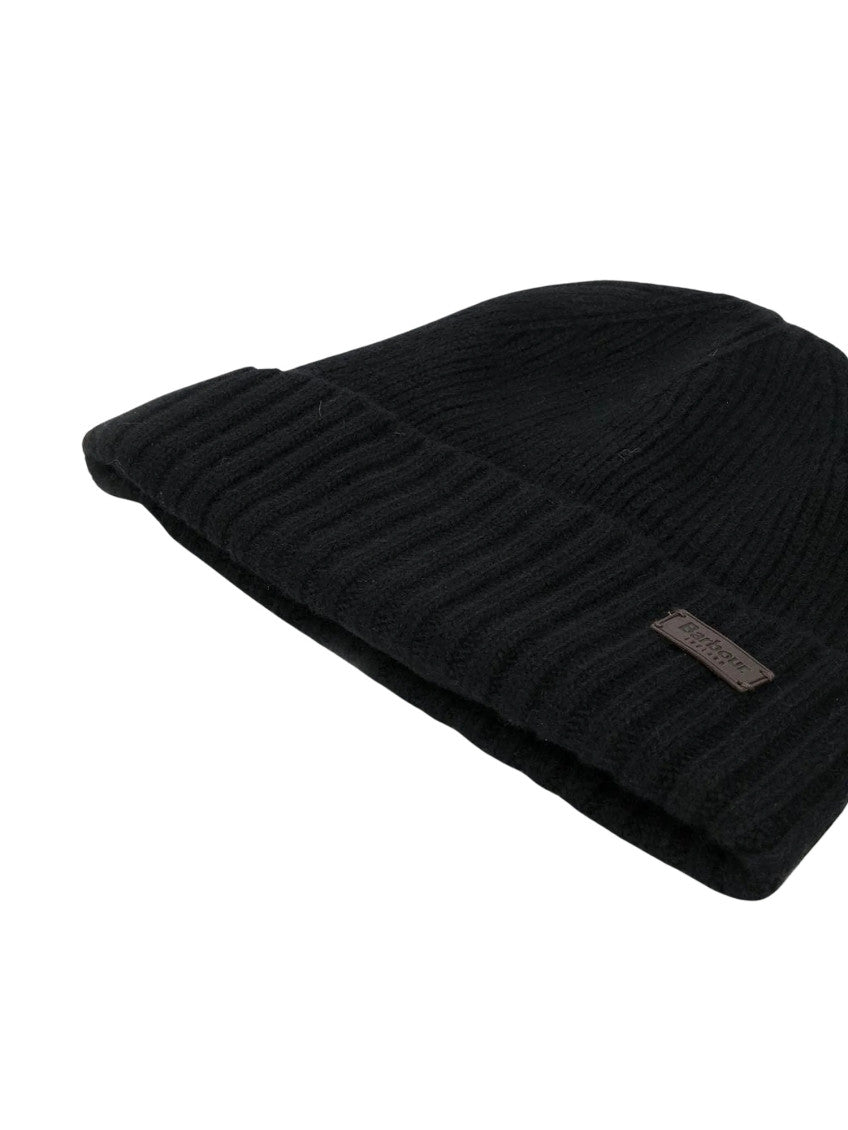 Black Knitted Beanie Cap 2