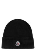 Black Knitted Beanies Cap 1