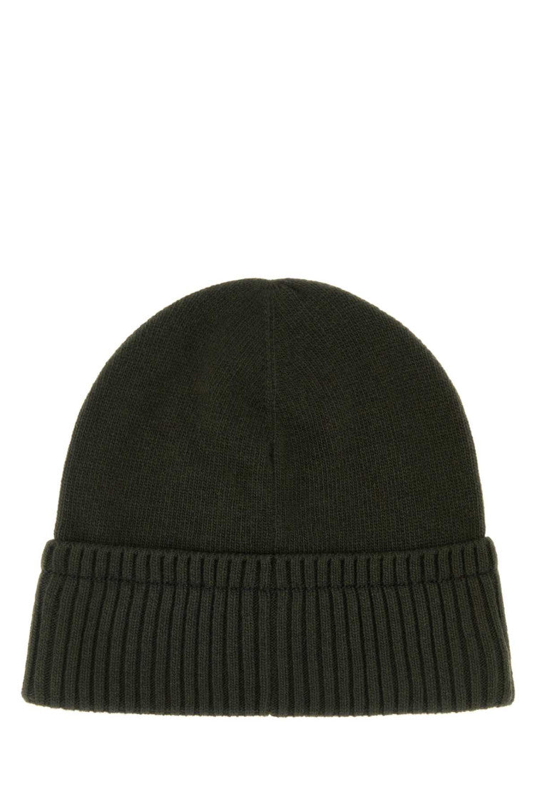 Dark Green Logo Beanie Cap 2