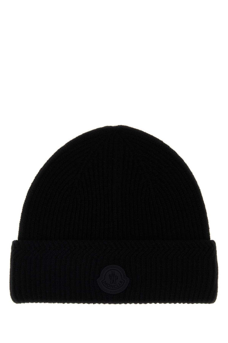 Black Solid Beanie Cap 1