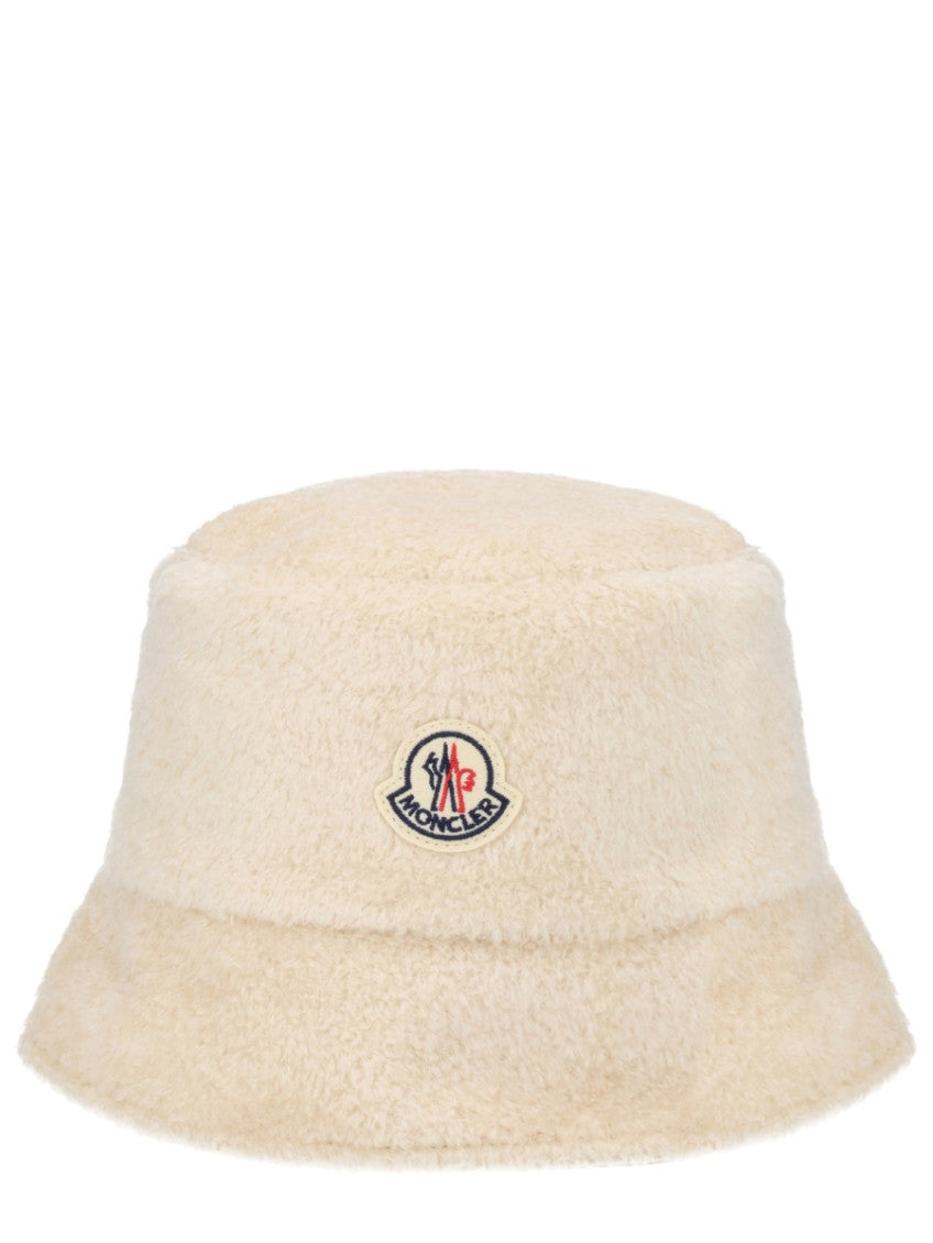 Beige Logo Bucket Hat 1
