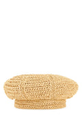 Natural Rafia Baker Boy Hat 1