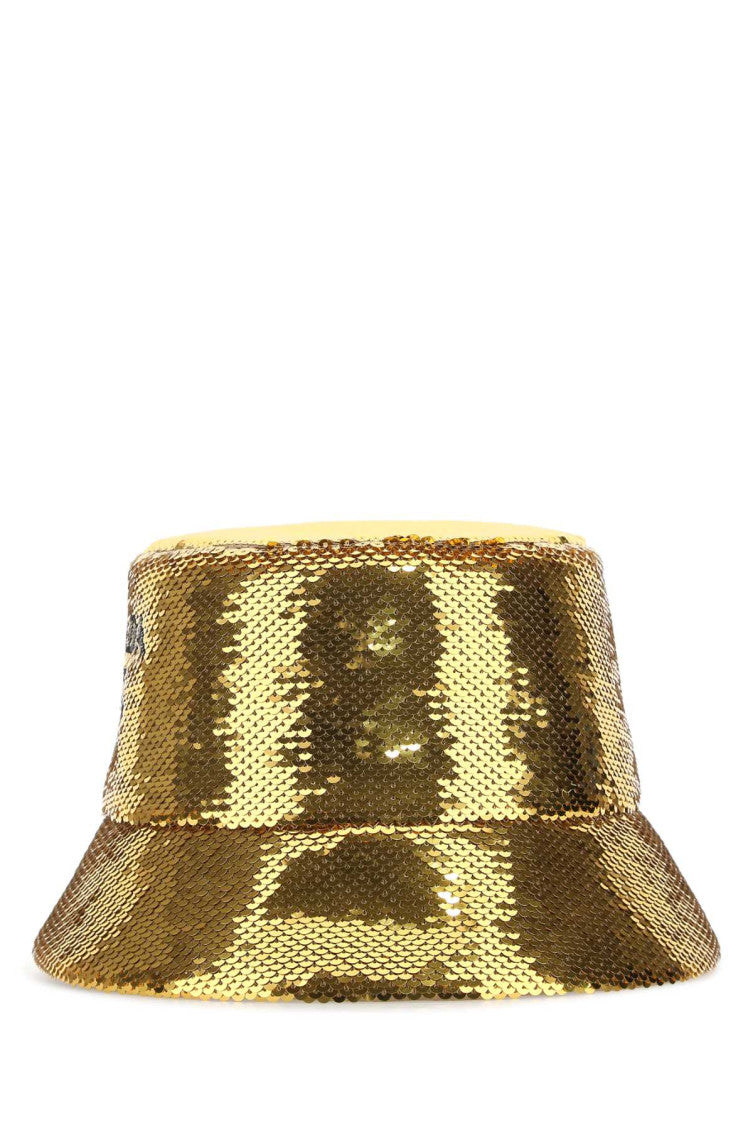 Gold sequins bucket hat 1