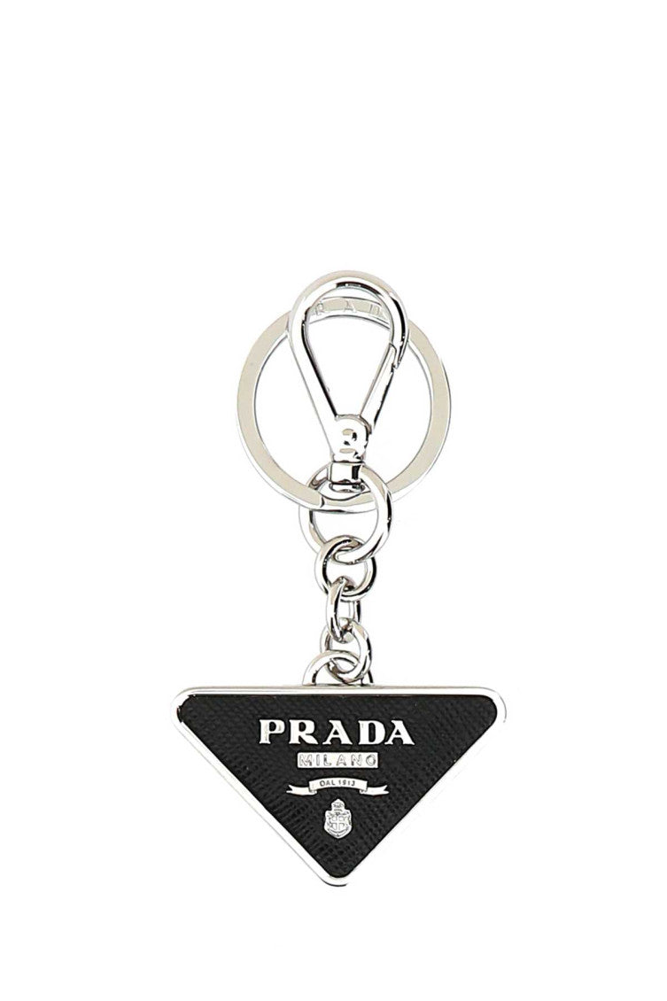 Black Silver Logo Key Holder 1