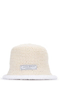 Beige Knitted Bucket Hat 1