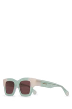 Light Green Square Sunglasses 1