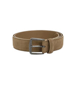 Beige Logo Buckle Belt 1