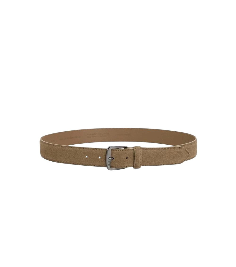 Beige Logo Buckle Belt 2