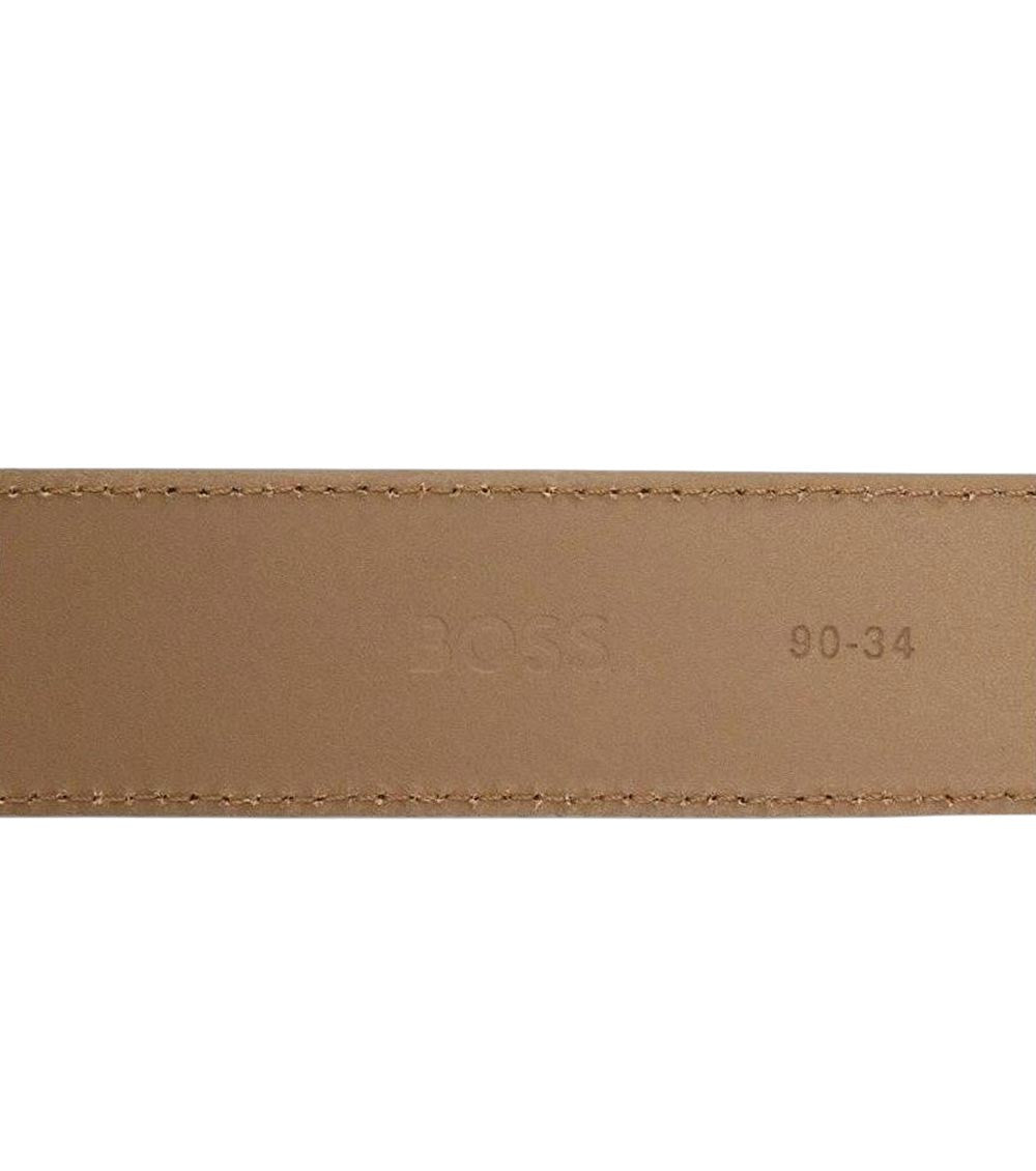 Beige Logo Buckle Belt 4