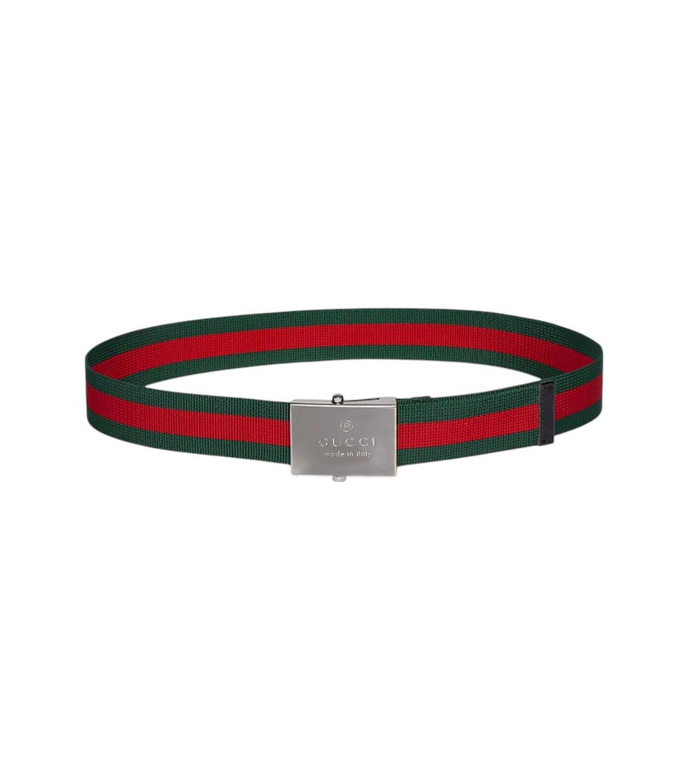 Green Rectangular Buckle Belt 1