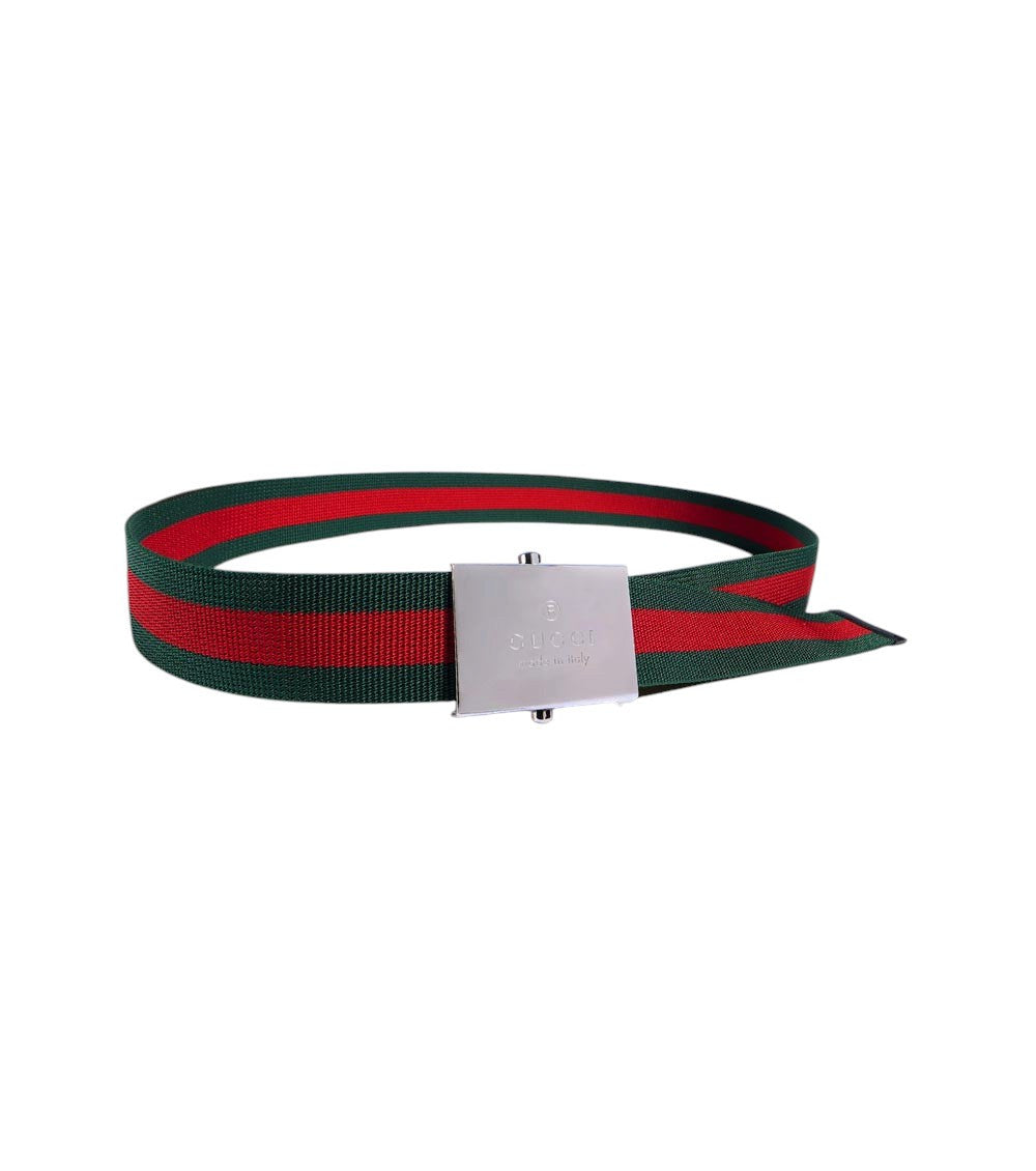 Green Rectangular Buckle Belt 2